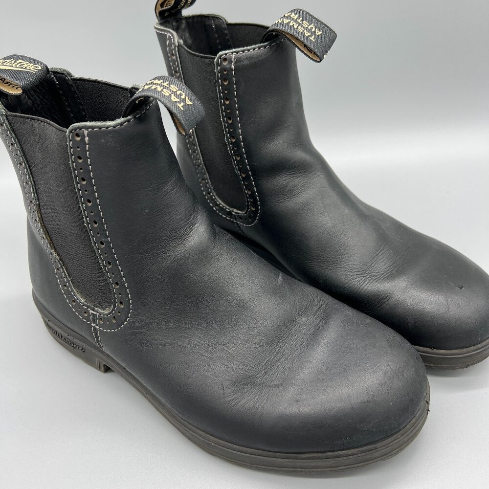 Blundstone Voltan Black Leather High Top Boots